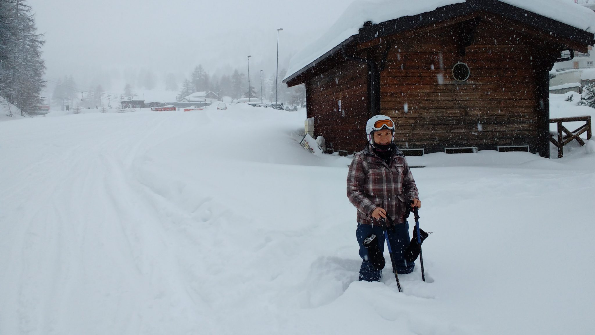 Genieten van een meter verse sneeuw in Via Lattea